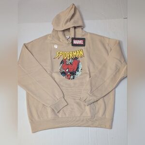 Marvel Spider-Man  Graphic Hoodie Soft Fleece Cotton-Blend Men's Size L